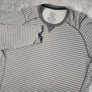 Patagonia XL Capilene 3 Midweight Polartec Striped Polyester Long Sleeve Shirt